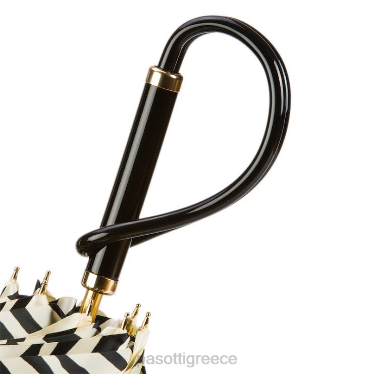 ομπρέλα | PASOTTI 189 21028-55 a - ομπρέλα ιβουάρ με εσωτερικό ζεμπρίνι διπλό ύφασμα 2N6B8419 για άνδρες και γυναίκες